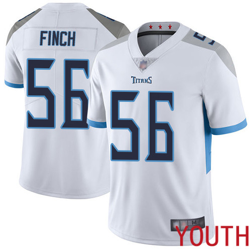 Tennessee Titans Limited White Youth Sharif Finch Road Jersey NFL Football #56 Vapor Untouchable->youth nfl jersey->Youth Jersey